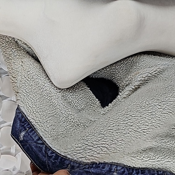 Arizona Jean‎ Co Sherpa-Lined Denim Jacket – Vintage Style Size S - Picture 7 of 7